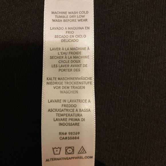 💙 Alternative Apparel Cold Shoulder Top, Size: Med. - Picture 6 of 7